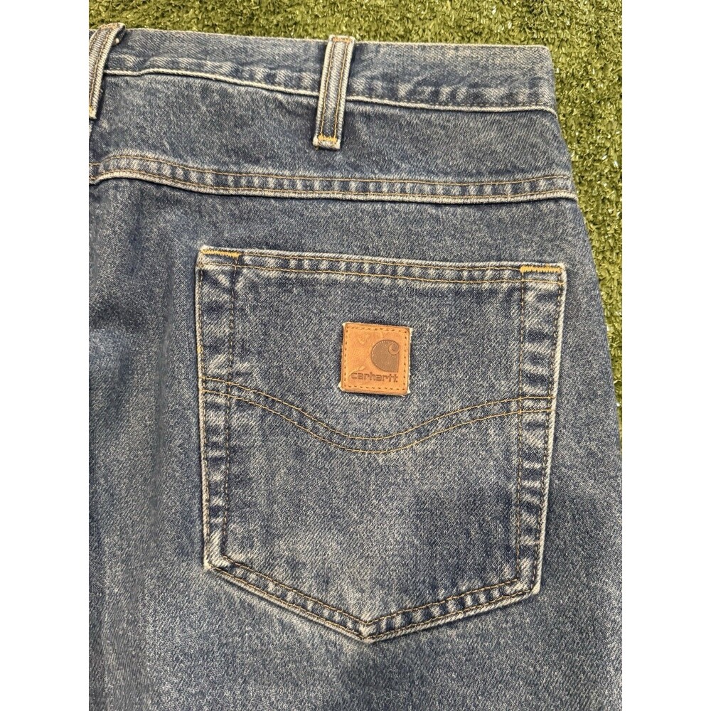 Carhartt 34x30 Relaxed Fit Straight Leg Denim Jeans Men Blue 100% cotton